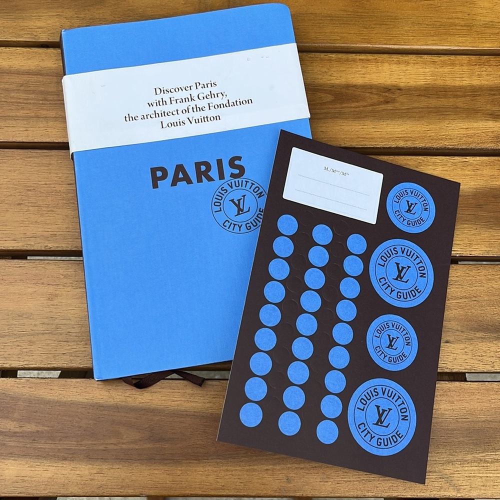 Louis Vuitton Paris City Guide Book with Original Stickers